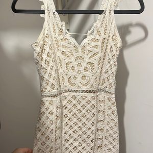 White mini dress